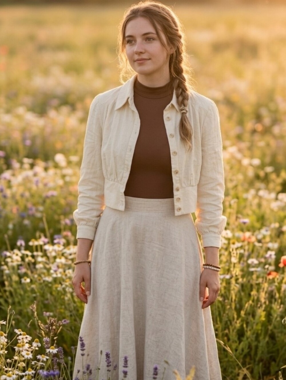 Cider Cream Cropped Jacket